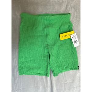 Eleven by Venus Williams- allure biker shorts in green Apple/ size Medium Tennis
